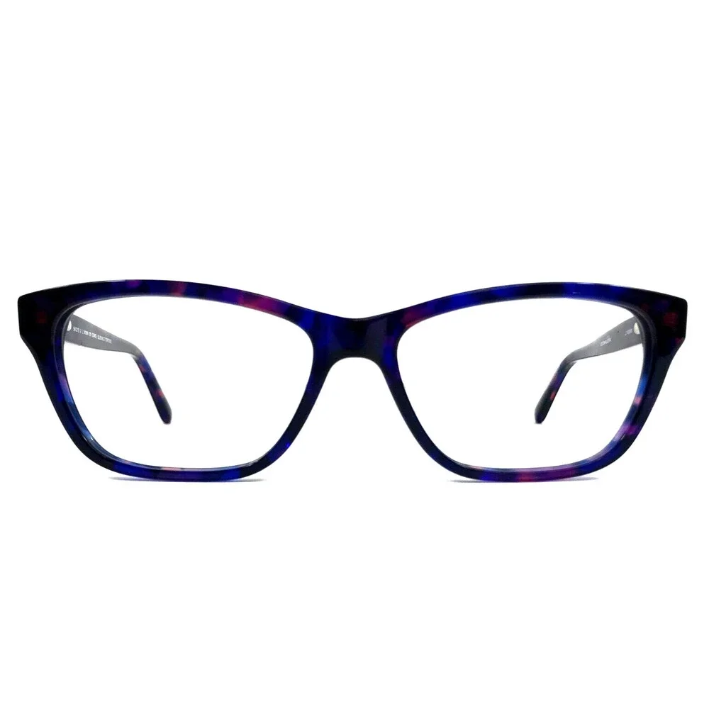 BCBGMAXAZRIA Eyeglasses Frames ESMEE BLUE MULTI TORTOISE Cat Eye 54-15-140